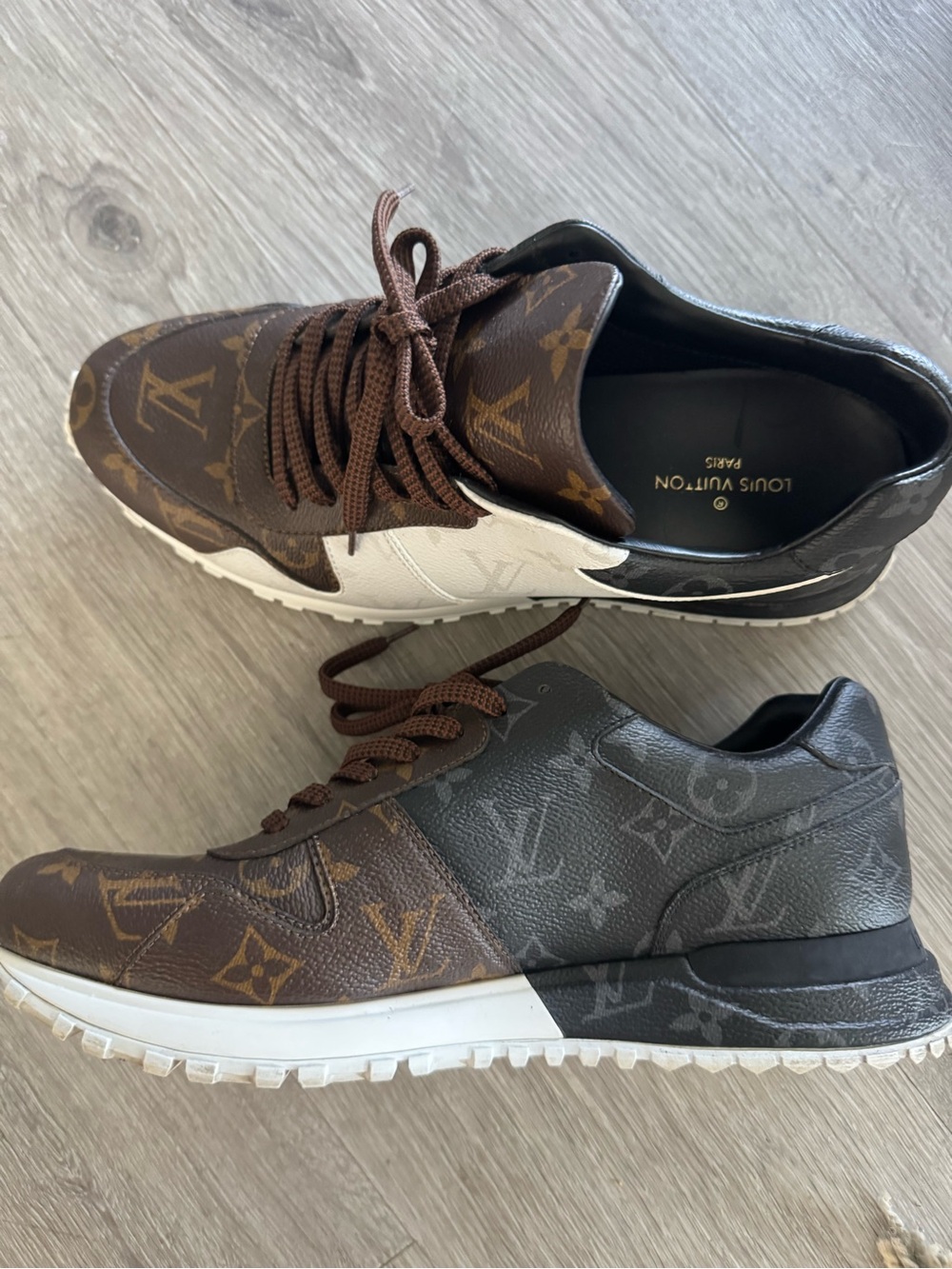 Louis Vuitton Run Away Sneakers – Monogram Eclipse/Brown Monogram – LV 8 Men’s 9